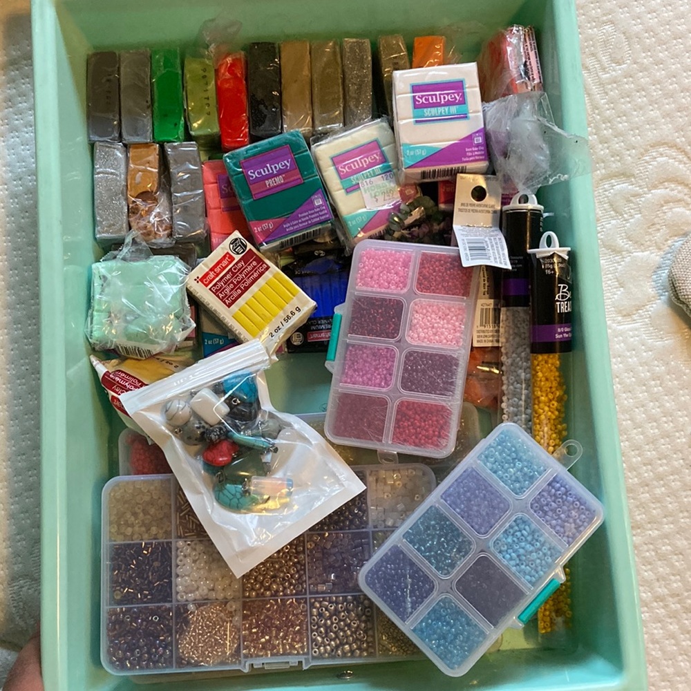 Beads and clay